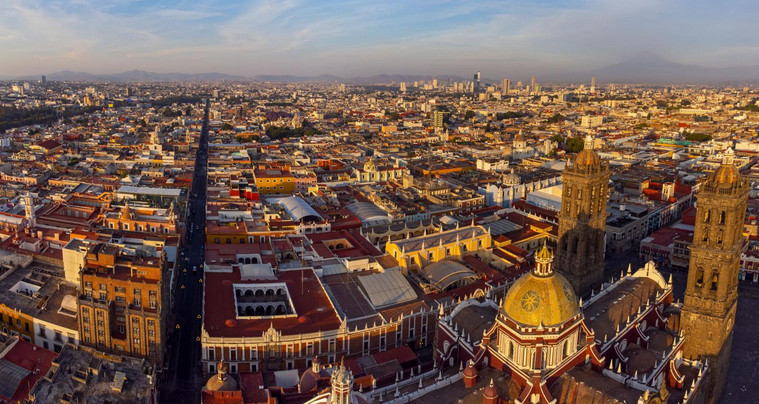 Vista panorámica de Puebla
